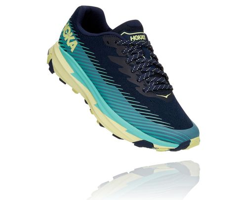 Hoka One One Dame Torrent 2 Trail Løpesko Svart Iris/Cascade Norge-09DRZ